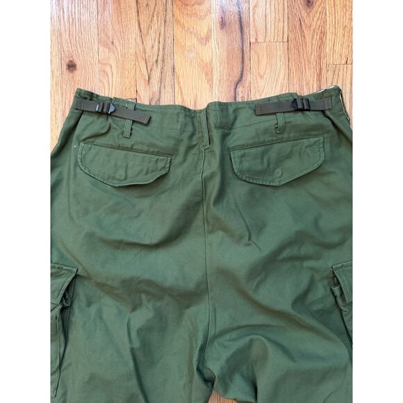 Vtg US Army M65 Cargo Field Pants Regular Medium W 34 L 30 Olive - Picture 4 of 4